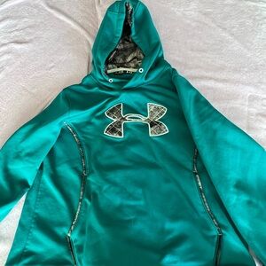 Under Armour Mens Teal Hoodie